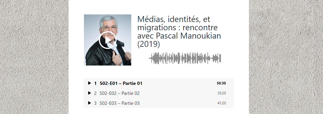 Médias, identités, et migrations : rencontre avec Pascal Manoukian (2019)